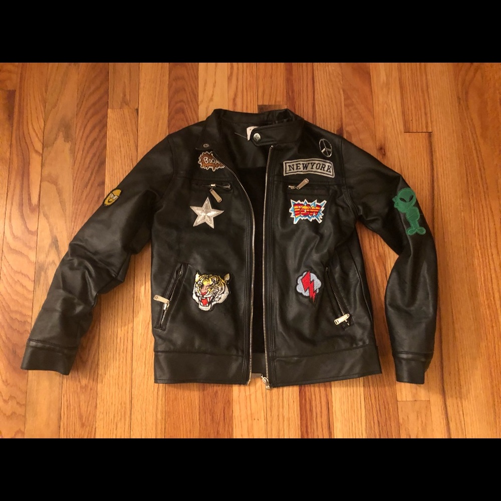 “Lola and the Boys” vegan leather jacket.